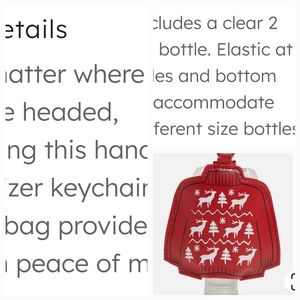 Vera Bradley hand sanitizer bottle and cover